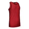 thumbnail image 1 of G-Style USA Men's Straight Hem Long Length Tank Top TT60 - Red - 3X-Large, 1 of 7
