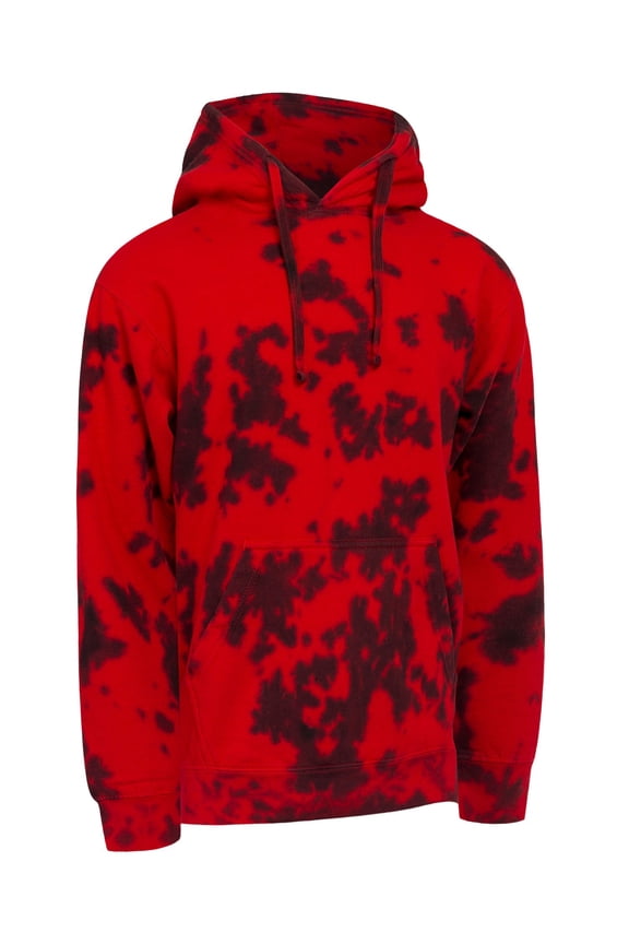 Men's Sweatshirt Mineral Wash Tie Dye Pullover Hoodie, Up To 2X