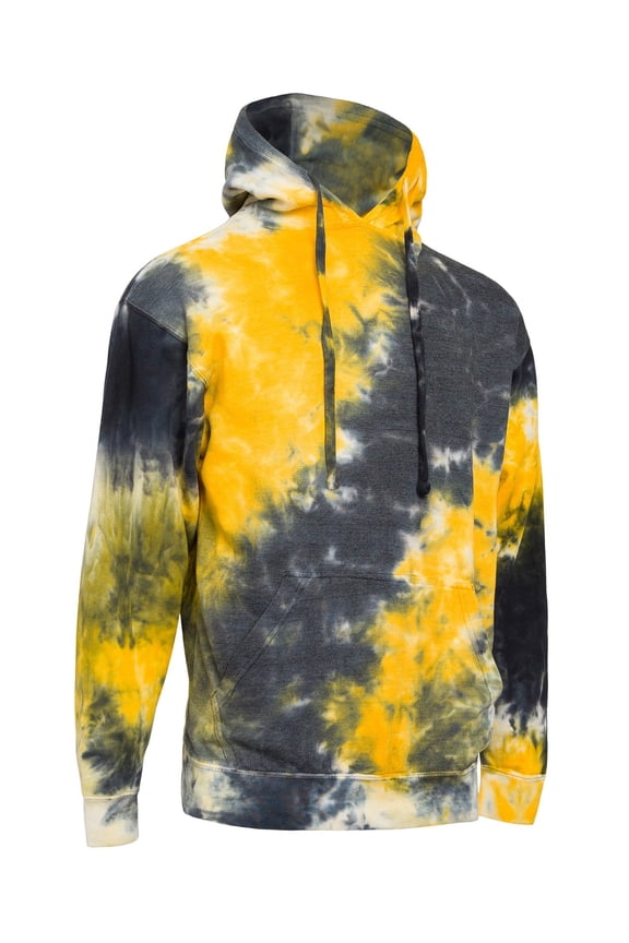 Men's Sweatshirt Mineral Wash Tie Dye Pullover Hoodie, Up To 2X