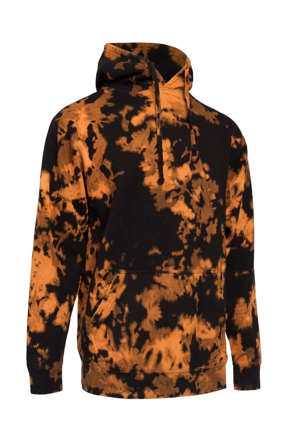 Men's Sweatshirt Mineral Wash Tie Dye Pullover Hoodie, Up To 2X