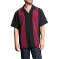 thumbnail image 1 of G-Style USA Men's Two Tone Retro Button Down Bowling Shirts, 1 of 6