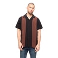 thumbnail image 1 of G-Style USA Men's Two Tone Retro Button Down Bowling Shirts, 1 of 5