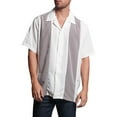 thumbnail image 1 of G-Style USA Men's Two Tone Retro Button Down Bowling Shirts, 1 of 6