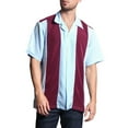 thumbnail image 1 of G-Style USA Men's Two Tone Retro Button Down Bowling Shirts, 1 of 6