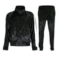 thumbnail image 1 of G-Style USA Men's Velvet Velour Tracksuit Set, Zipper Jacket and Sweatpants, Up to 5X, 1 of 9
