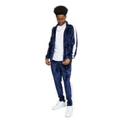 G-Style USA Mens Velvet Velour Tracksuit Set, Zipper Jacket and Sweatpants, Up to 5X
