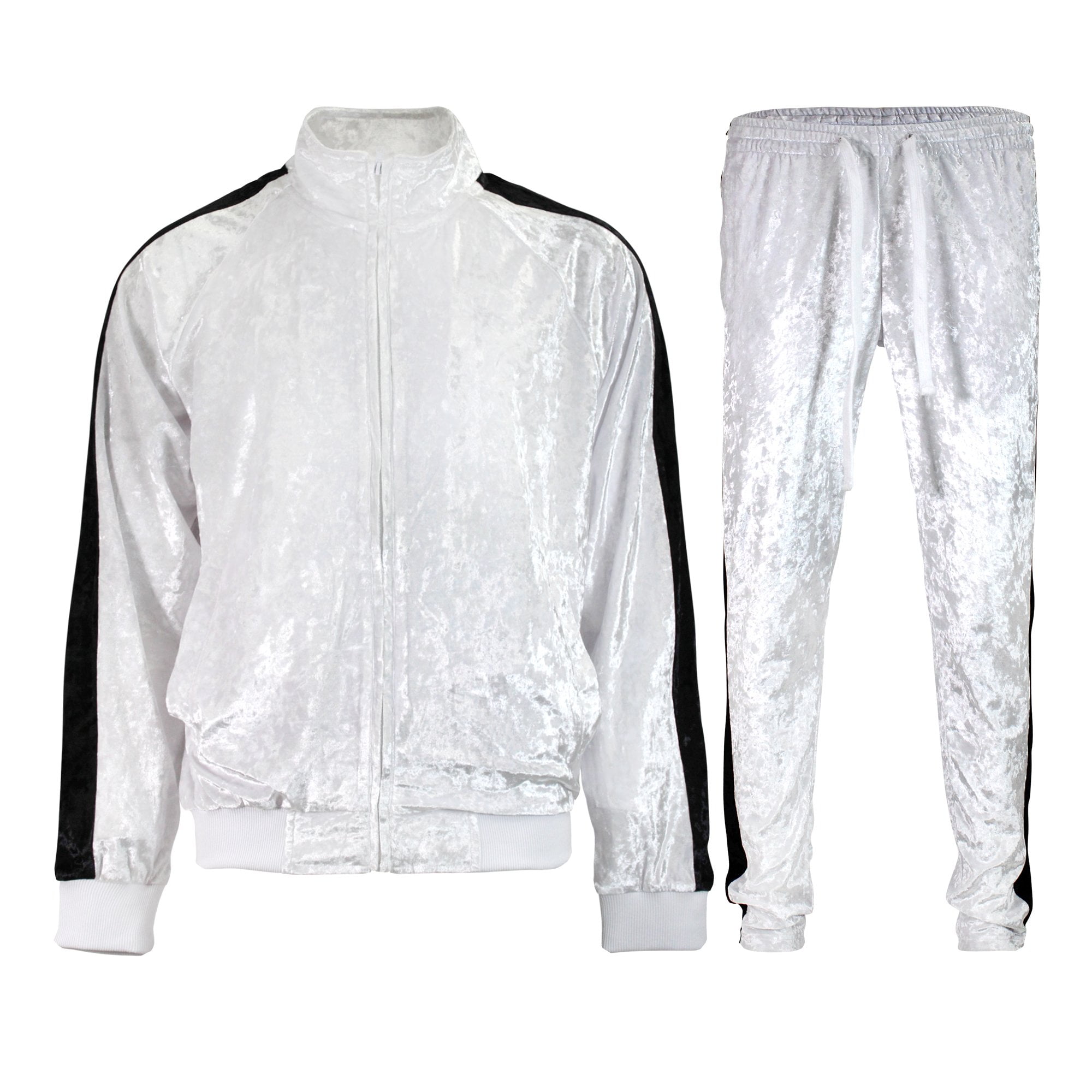 G-Style USA Men's Big Tall Velvet Velour Tracksuit, Jogging