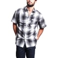 thumbnail image 1 of G-Style USA Men's Western Casual Plaid Short Sleeve Button Down Shirt, 1 of 5