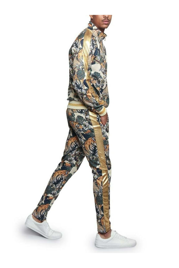 USA Floral Tiger Sweatsuits, 2 Count (Men's)