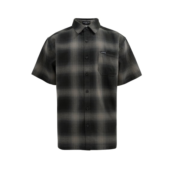 G-Style USA Western Casual Plaid Long Sleeve Button Up Shirt SS30 - CHARCOAL - 3X-Large