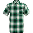 thumbnail image 1 of G-Style USA Western Casual Plaid Short Sleeve Button Up Shirt SS30 - Green - X-Large, 1 of 5