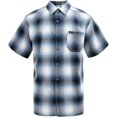 thumbnail image 1 of G-Style USA Western Casual Plaid Short Sleeve Button Up Shirt SS30 - Light Blue - X-Large, 1 of 5