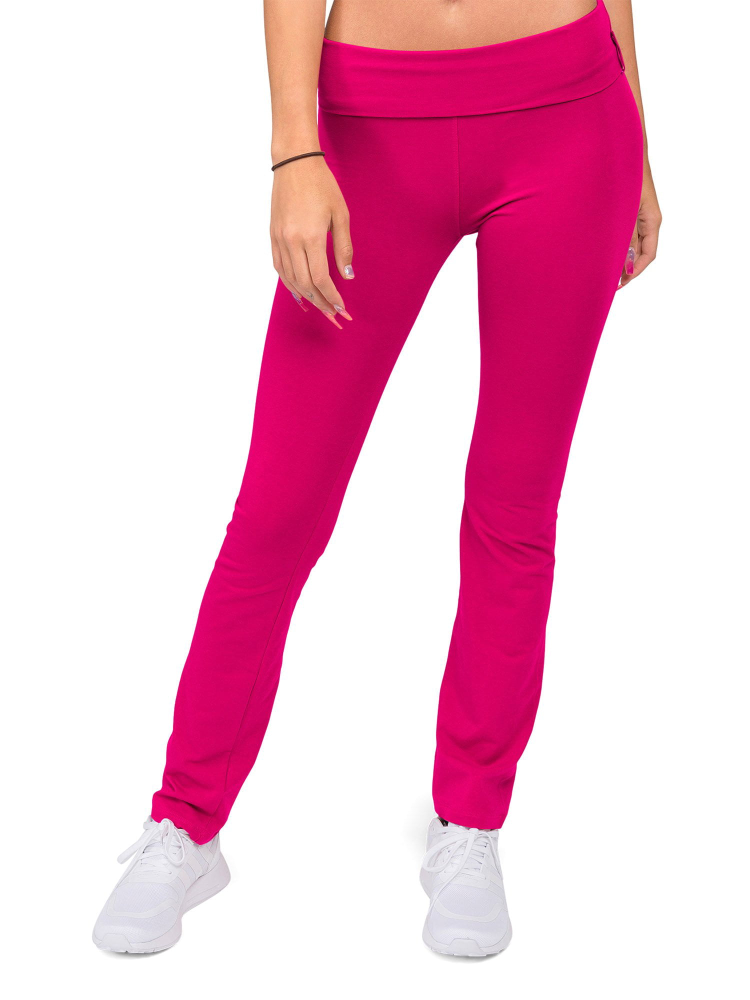 G-Style USA Women's Bootcut Flare Leggings Yoga Pants 8150 - Hot Pink -  Medium 