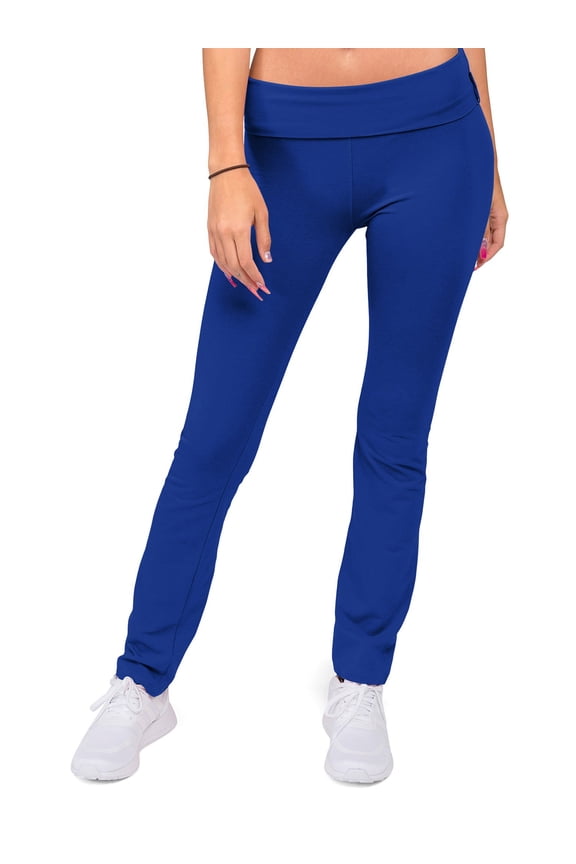 Women's Bootcut Flare Leggings Yoga Pants 8150 - Royalty - Small