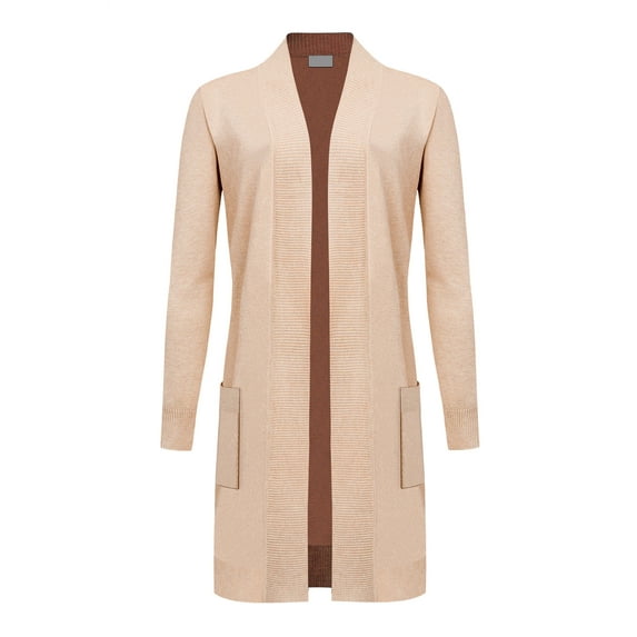 G-Style USA Women's Casual Viscose Knit Open Front Long-Line Cardigan