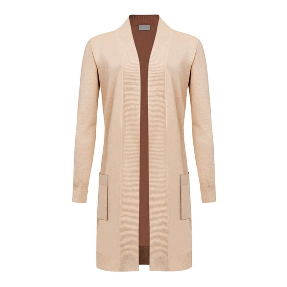 G-Style USA Women's Casual Viscose Knit Open Front Long-Line Cardigan