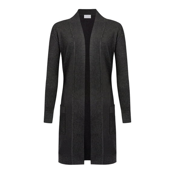 G-Style USA Women's Casual Viscose Knit Open Front Long-Line Cardigan