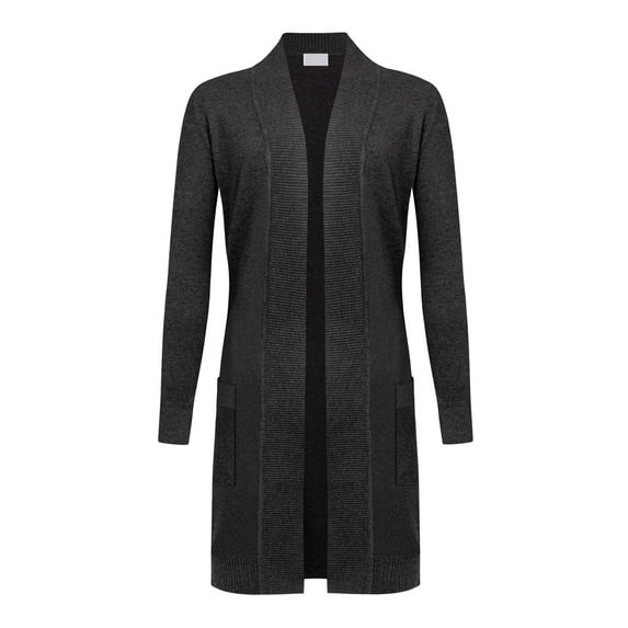 G-Style USA Women's Casual Viscose Knit Open Front Long-Line Cardigan