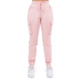 thumbnail image 1 of G-Style USA Women's Drawstring Waist Cargo Jogger Pants RJJ5608 Indie Pink 2XL, 1 of 4