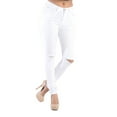 thumbnail image 1 of G-Style USA Women's High Waist Ripped Skinny Pants RJH370 - White - 7, 1 of 5