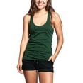 thumbnail image 1 of G-Style USA Women's Lightweight Scoop Neck Non-Piping Tank Top (2-Pack) LTT13197 - Hunter Green Caviar - Medium, 1 of 4
