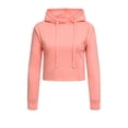 thumbnail image 1 of G-Style USA Women's Long Sleeved Crop Top Hoodie LH13118 - Coral - X-Large, 1 of 8
