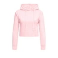 thumbnail image 1 of G-Style USA Women's Long Sleeved Crop Top Hoodie LH13118 - Pink - 2X-Large, 1 of 8