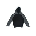 thumbnail image 1 of G-Style USA Youth Boys Long Sleeve Raglan Pullover Hoodie Sweatshirt YH13177 - Black/Charcoal - Large, 1 of 1