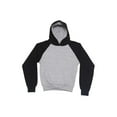 thumbnail image 1 of G-Style USA Youth Boys Long Sleeve Raglan Pullover Hoodie Sweatshirt YH13177 - Heather Gray/Black - X-Small, 1 of 1