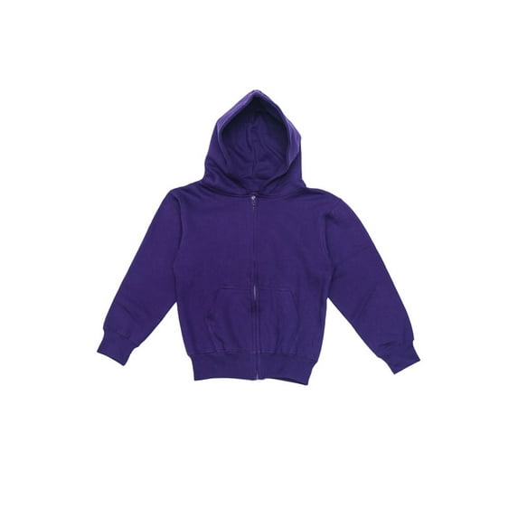 G-Style USA Youth Boys Long Sleeve Zip Up Hoodie Sweatshirt YH13178 - Purple - Medium