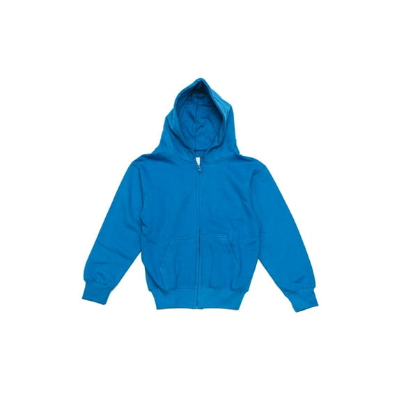 G-Style USA Youth Boys Long Sleeve Zip Up Hoodie Sweatshirt YH13178 - Turquoise - Large