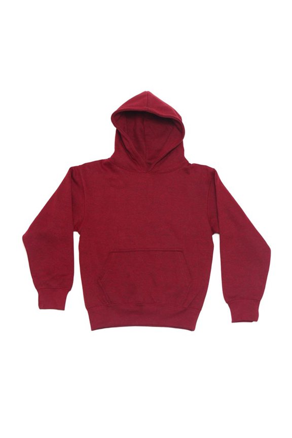 Youth Boys Preshrunk Long Sleeve Pullover Hoodie Sweatshirt YH13176 - Cranberry Caviar - Small
