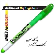 G T Luscombe 08114X Highlighter Accu Gel Bible Hi Glider Green