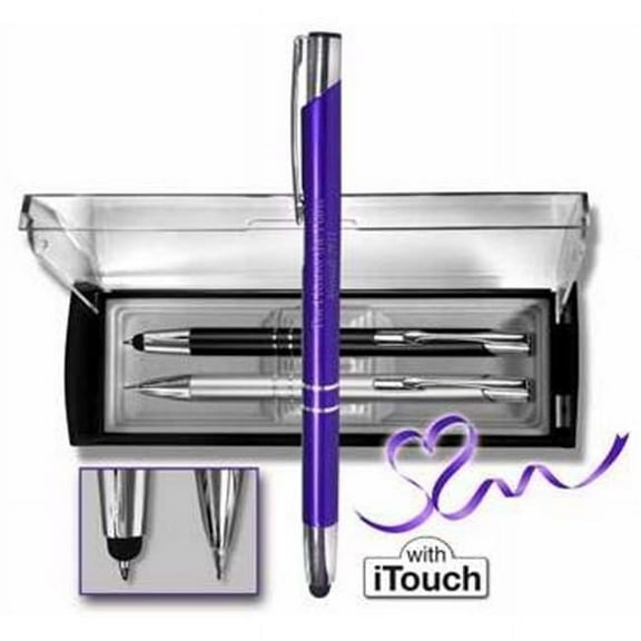 G T Luscombe 082824 Gift Set-Adoration Pen & Pencil - Black & Silver