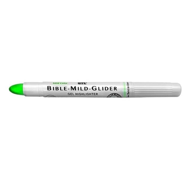 G.T Luscombe 472417 Bible Mild Glider Highlighter Gel, Mild Green - Pack of 12