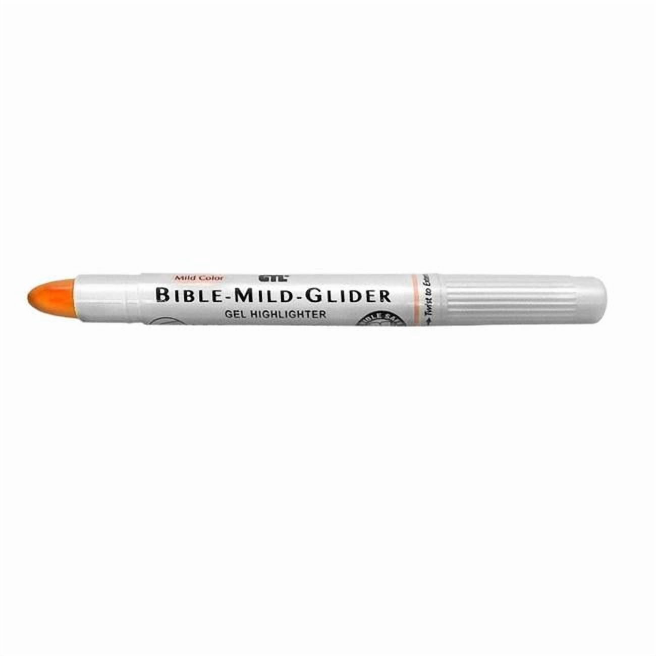 G.T Luscombe 472418 Bible Mild Glider Highlighter Gel, Mild Orange - Pack of 12
