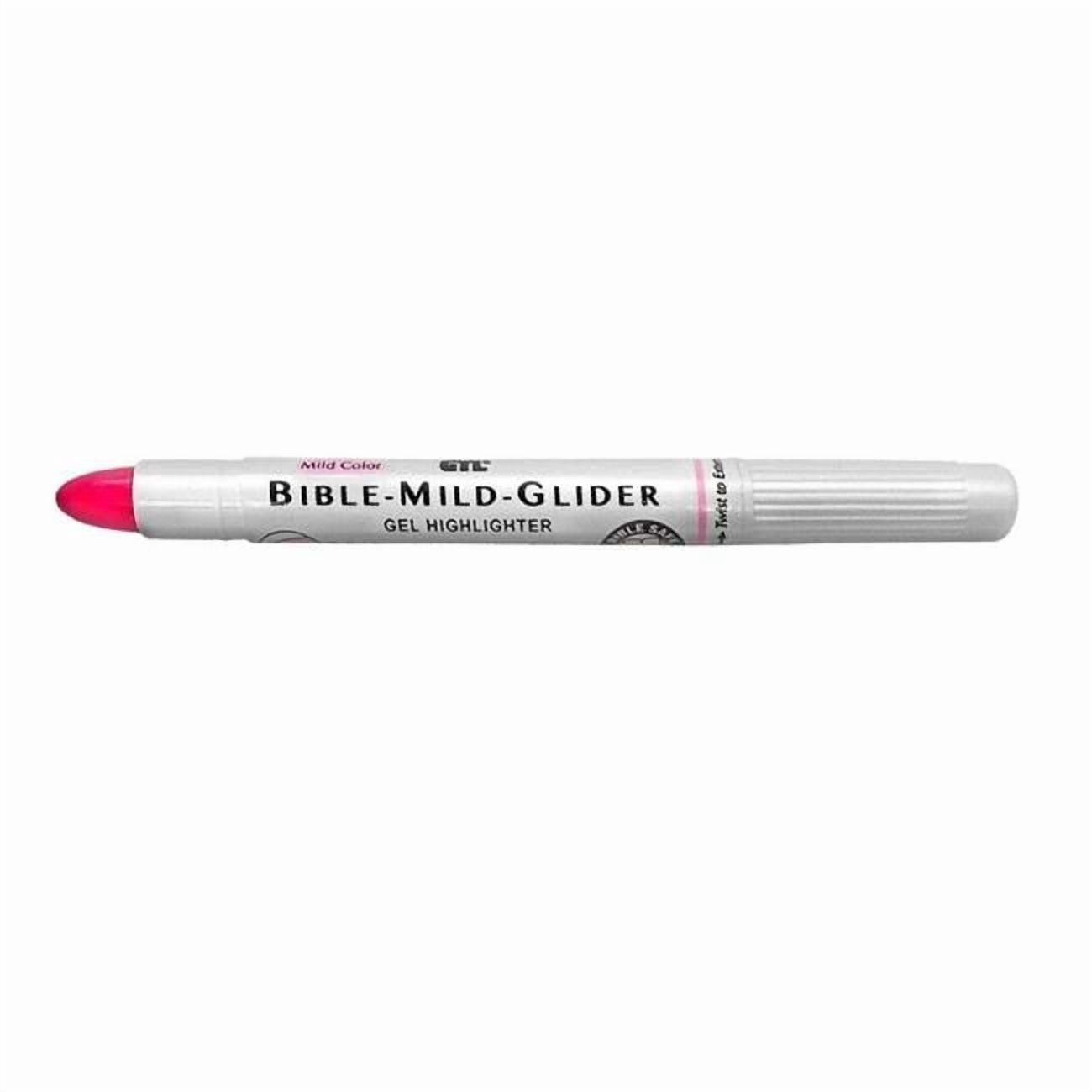 G.T Luscombe 472419 Bible Mild Glider Highlighter Gel, Mild Pink - Pack of 12