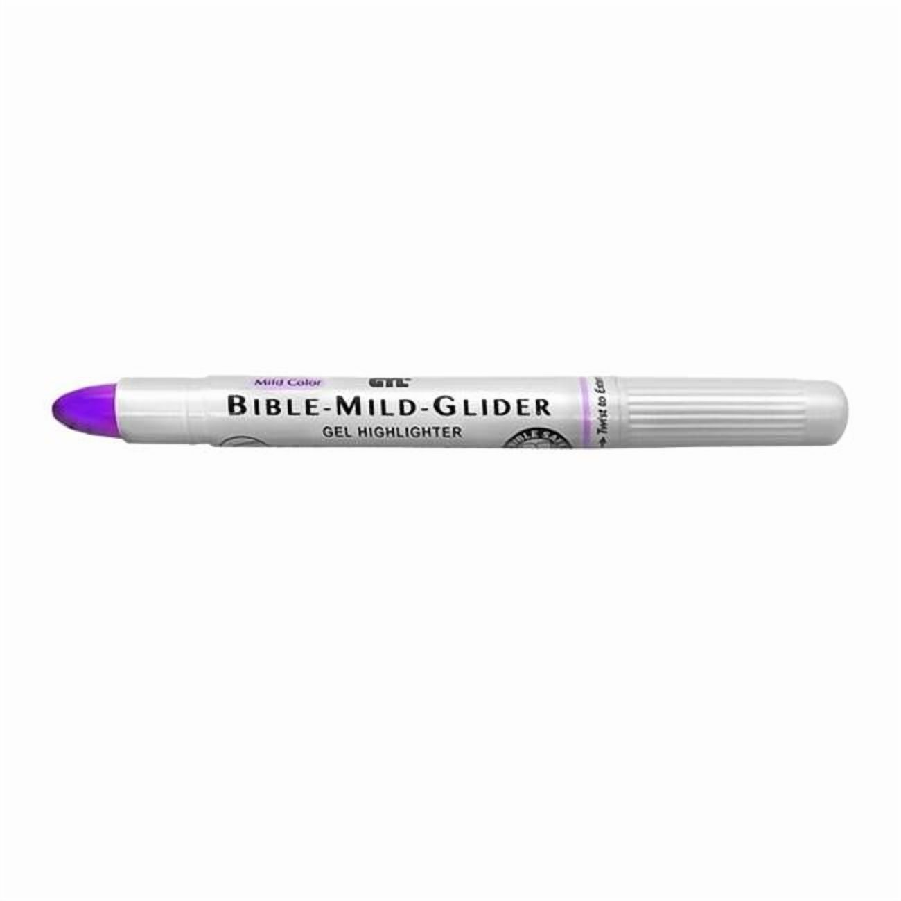 G.T Luscombe 47241X Bible Mild Glider Highlighter Gel, Mild Violet - Pack of 12