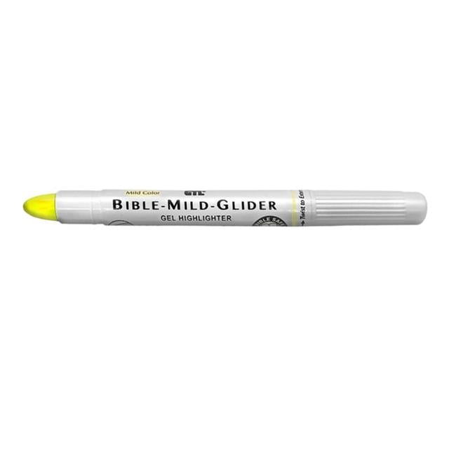 G.T Luscombe 472420 Bible Mild Glider Highlighter Gel, Mild Yellow - Pack of 12