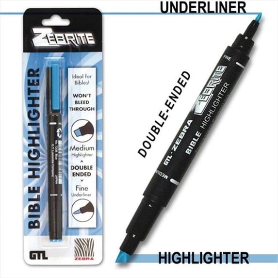 G T Luscombe 992675 Highlighter Zebrite Carded Blue