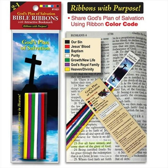 G T Luscombe Bible Ribbons With Bookmark Plan Of Salvation