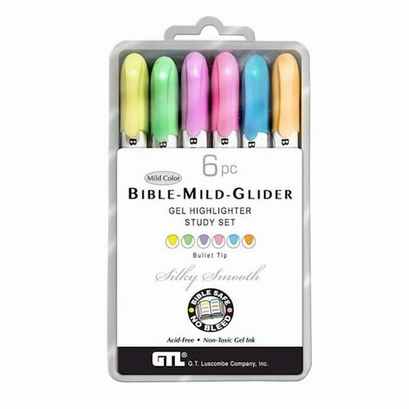 G.T Luscombe 36406X Mild-Glider Gel Study Kit Accu-Gel Bible - Set of 6