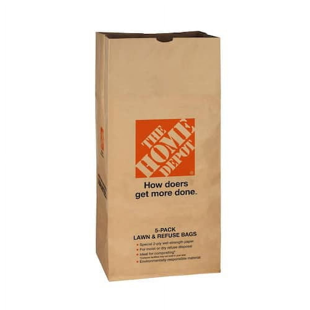G.T Store The Home Depot 30 gal Paper Lawn Standing Leaf Bags (40 Count)