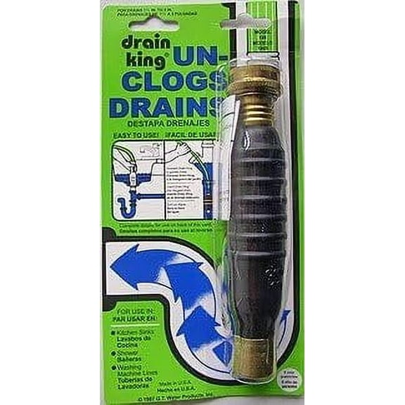 G.T. Water Products 186 Drain King Unclog Hose Attachment