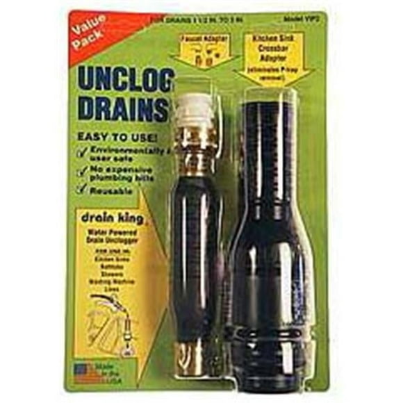 G T Water Products Drain King Value Pack