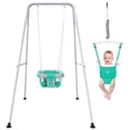 thumbnail image 1 of Semoprus 2-in-1 Jumper and Swing, Indoor&Outdoor Swing for 6-24 Months Infant Toddler, Green, 1 of 7