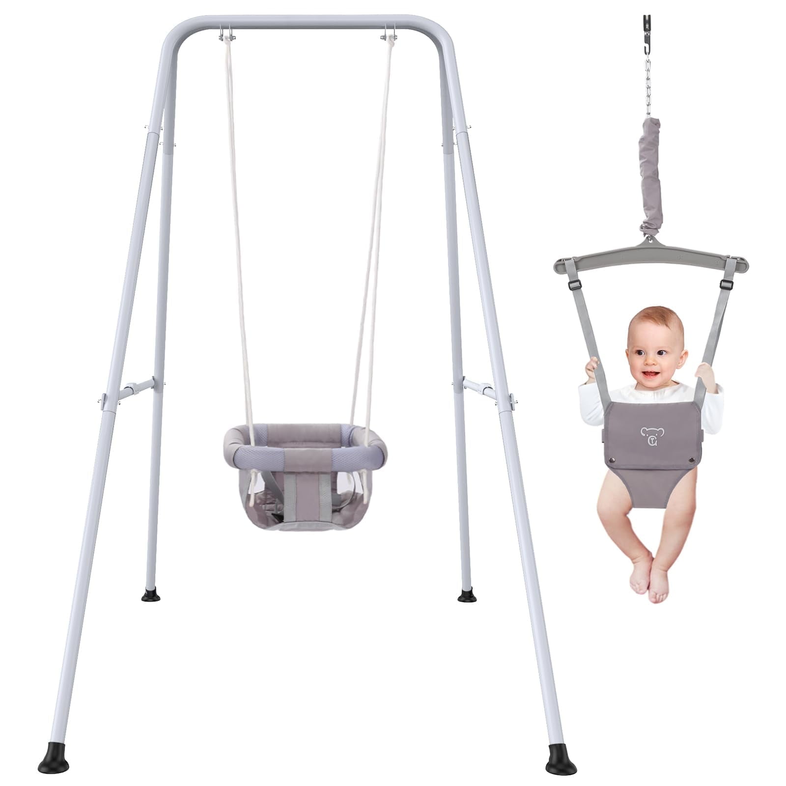 G TALECO GEAR 2-in-1 Baby Jumper and Swing Indoor Outdoor for 6-24