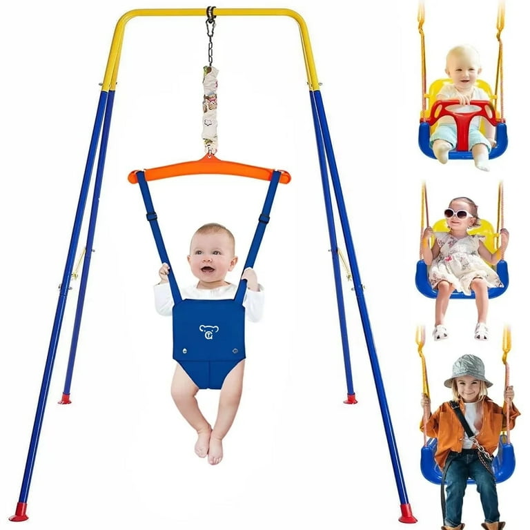 G TALECO GEAR 3-in-1 Baby Jumper and Swing, Toddler Bouncer