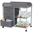 thumbnail image 1 of G TALECO GEAR Baby Changing Table, Portable Diaper Changing Station with Wheels, Nursery Organizer for Newborn and Infant, Dark Gray, 1 of 7