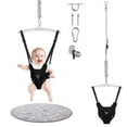 thumbnail image 1 of G TALECO GEAR Baby Jumper Doorway with Hook for Infant & Toddlers, Adjustable Strap for Baby Bouncers Indoor/Outdoor with Soft Rug, 6+ Months, Black, 1 of 7
